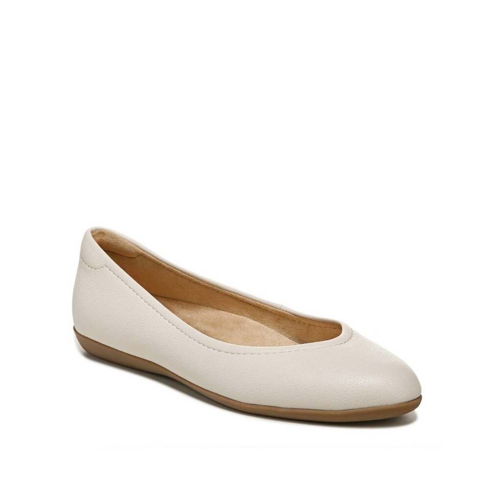 Naturalizer Vivienne Women's Almond Toe Cream Ivory Ballet Flats Size 11